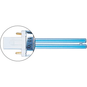 Heissner UVC-Ersatzlampe 5W mit PL Sockel (2 Pin) für Teichklärer.