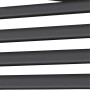 Anthrazitfarbene Lamellenwand Mirador (93 cm) für Terrassenüberdachung, Detailansicht.