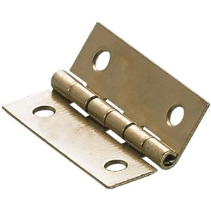 Hettich Scharnier, 20x26 mm, vermessingt, für Möbel und Modellbau.