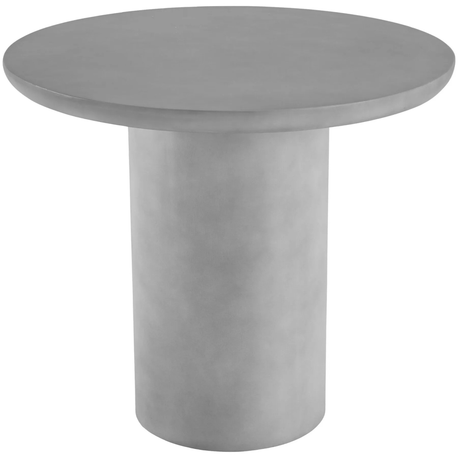 Tectake Runder Gartentisch Talmi Minimalistisches Design Wetterfest  86 50 x 86 50 x 75 50 cm Betongrau