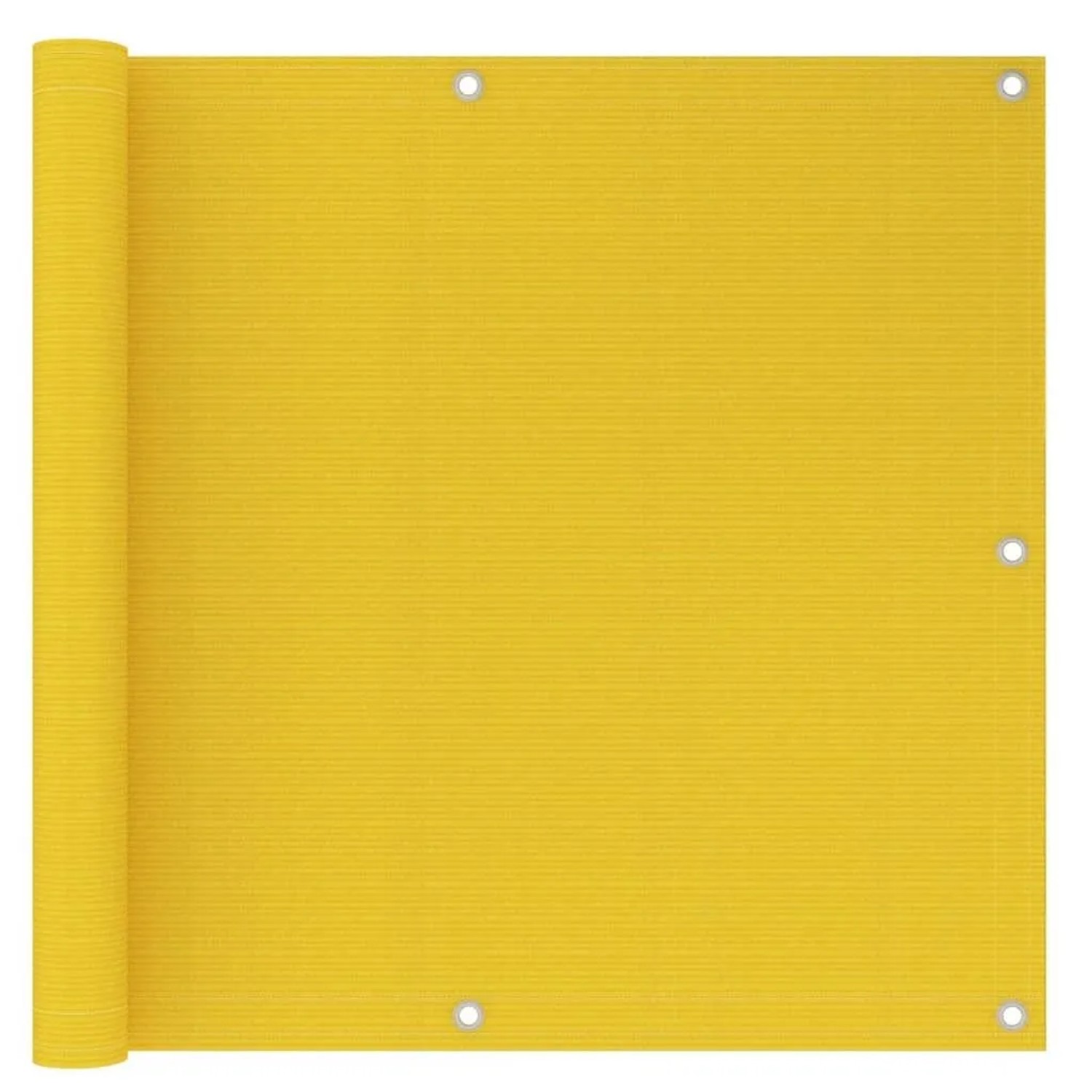 vidaXL Balkon-Sichtschutz Gelb 90x300 cm HDPE 310996