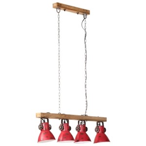 vidaXL Deckenleuchte 25 W Rot 90x24x111 cm E27 371837