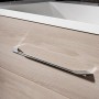 Fackelmann Waschtisch B.clever 60 cm Esche mit Schubladen und chromfarbenen Griffen.