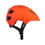 Orangefarbener Force Kinderhelm Zebu mit Blinklicht, Größe L-XL.
