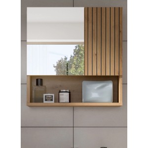 Inn.Furn Badezimmer Spiegelschrank in Eiche 54 x 55 cm Livia