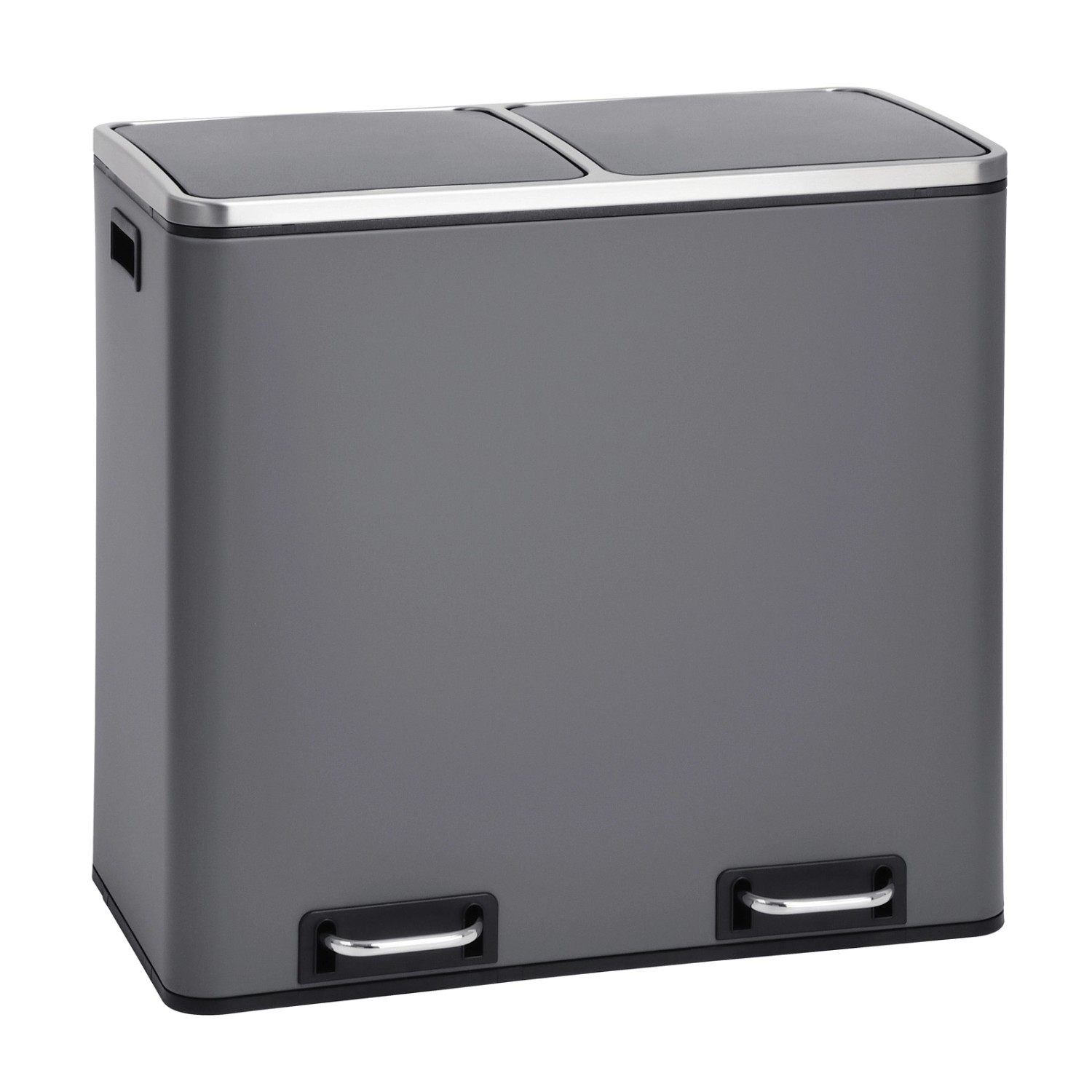 Svita TM2X24 Treteimer 48 Liter Abfalleimer Inneneimer Trennsystem Grau günstig online kaufen