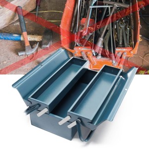 Wiltec Werkzeugkiste 420X200X160Mm 3 Fächer Werkzeugkasten Werkzeugbox Werkzeug