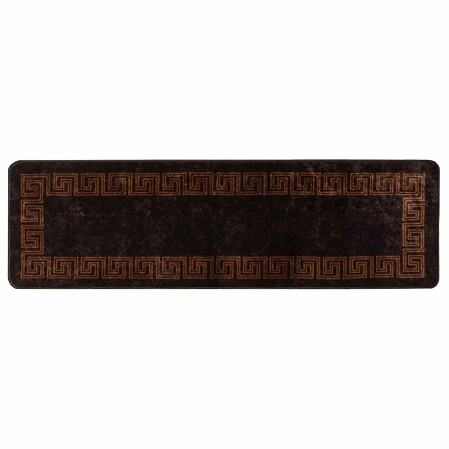 vidaXL Teppichläufer MARSA Schwarz 100 x 300 cm Polyester und PVC 42023296