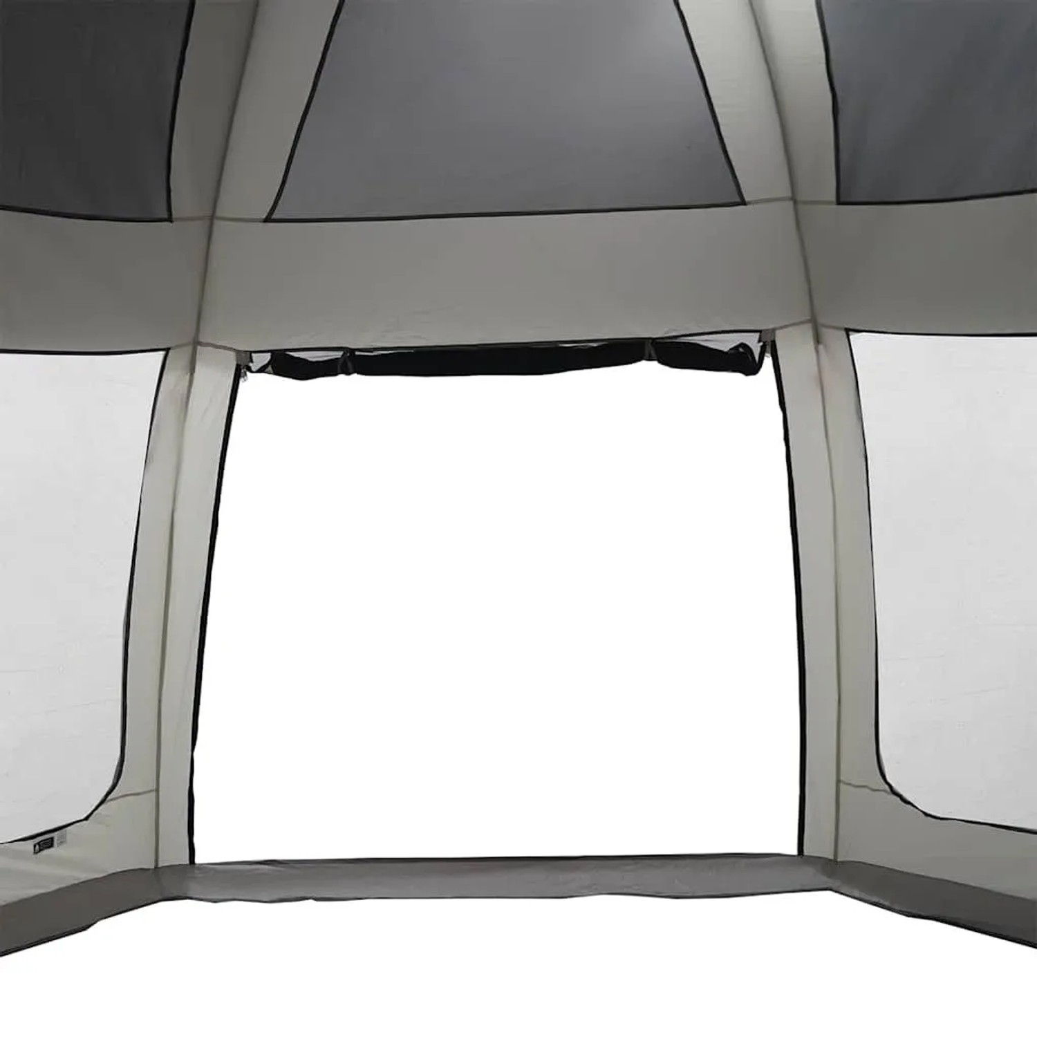 vidaXL Poolzelt mit Abnehmbarem Überzelt Netzwänden Grau 612x612cm 4100639_8