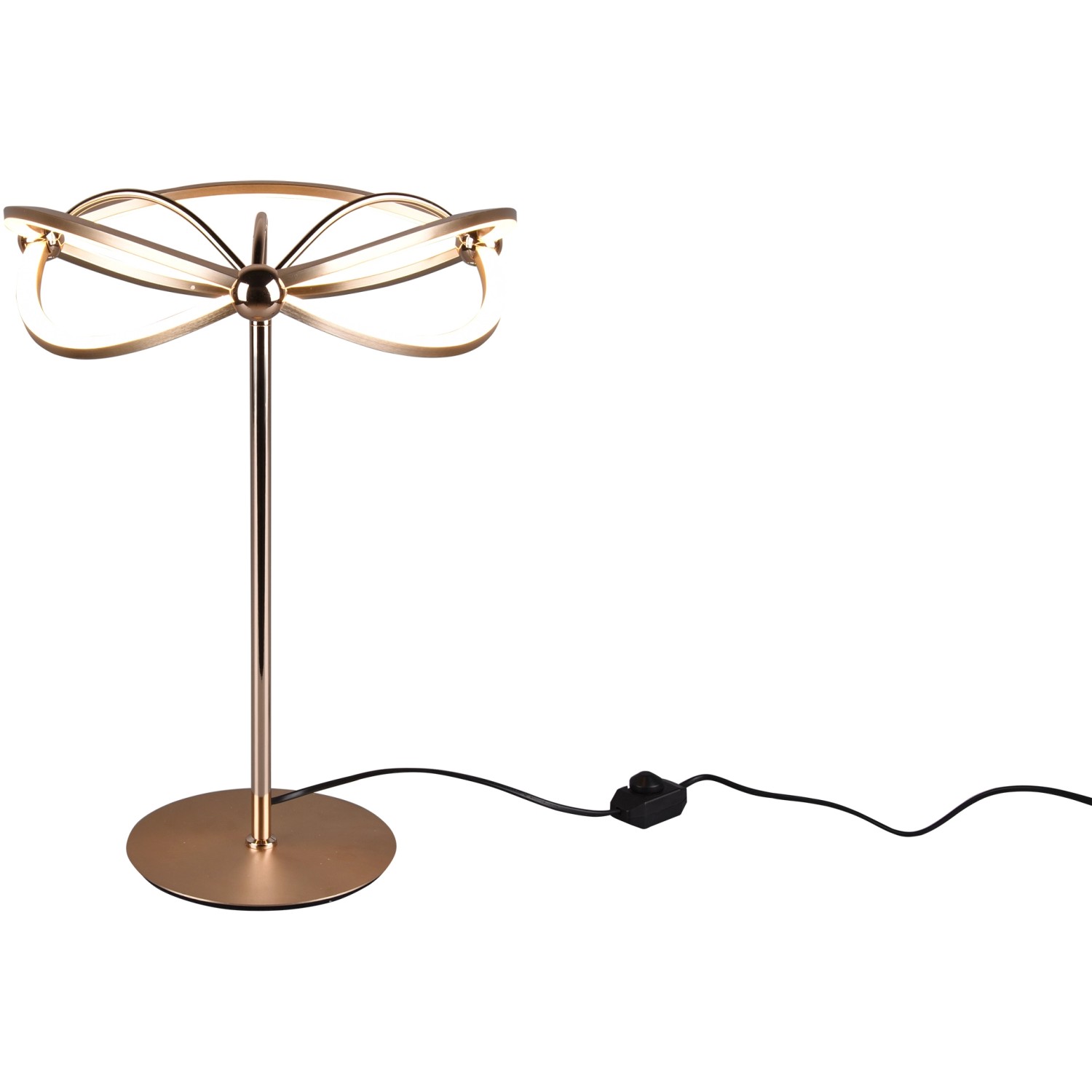 Trio LED Tischleuchte Charivari Messing matt 500 mm x 410 mm x 410 mm günstig online kaufen