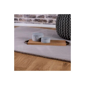 MeGusta Kurzflor Teppich Uni Modern Taupe, 160x230 cm. Weicher, einfarbiger Teppich.
