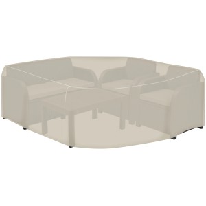 Tepro Abdeckhaube für große Loungegruppe, Schutz vor Wind und Wetter.