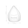 Sitting Point Sitzsack Fluffy, 120 l, Salbei: Bequemer, salbeifarbener Sitzsack für Kinderzimmer.