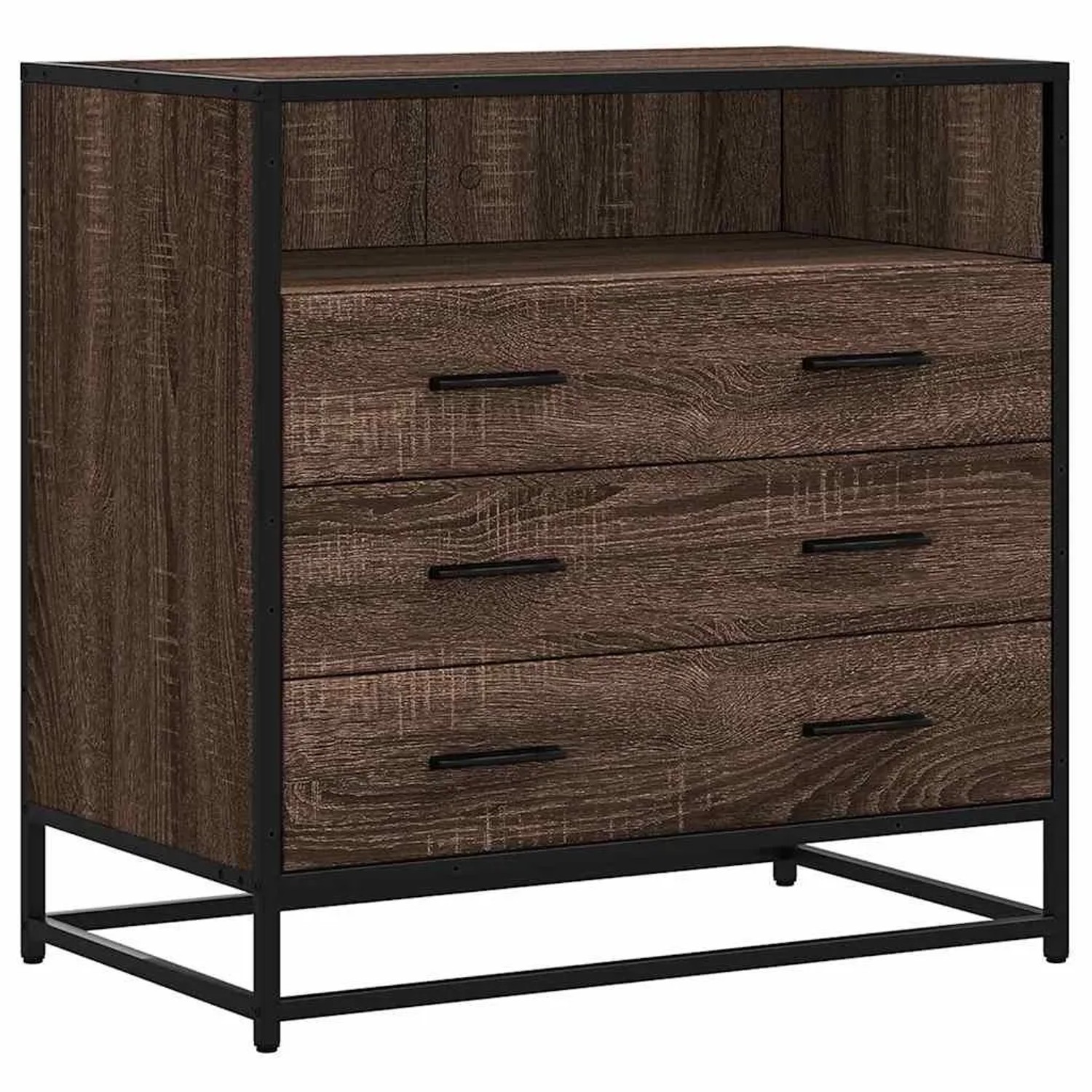 vidaXL Schubladenschrank Braun Eichen-Optik 70x41x70 cm Holzwerkstoff 849088