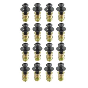 SOTECH 16 Stück Schraubenset M6x20 mit Gewindeeinsatz M6x15