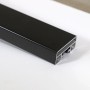 Schwarzer Alu Handlauf für Geländer, individuell kürzbar.
