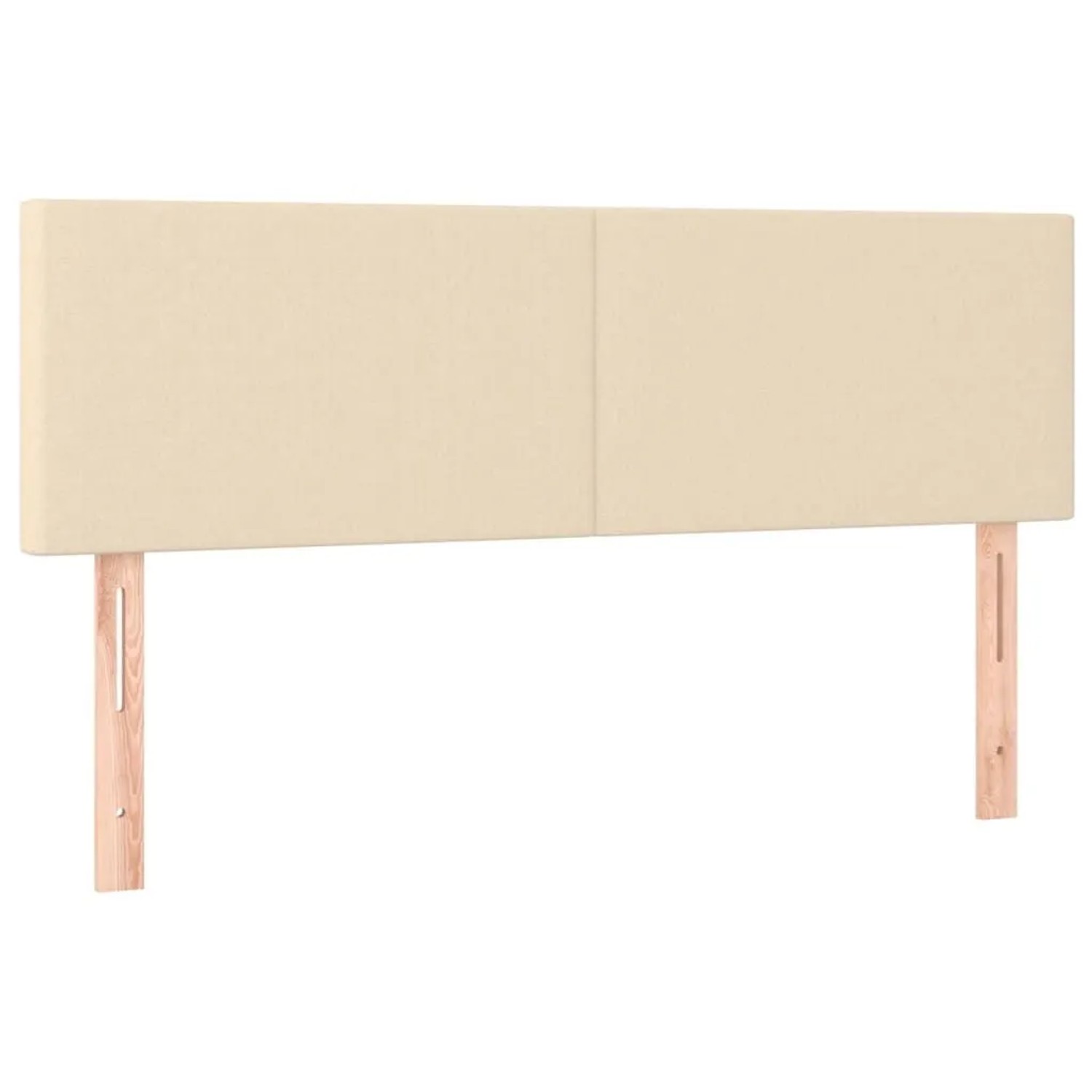 vidaXL Kopfteile 2 Stk Creme 72x5x78/88 cm Stoff 345789