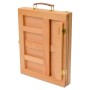 Artina Colmar Staffelei aus Buche, zusammengeklappt als Koffer mit Tragegriff.