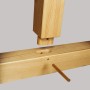 Detailaufnahme Carport Schwarzwald: Holzverbindungen des Carports im Fokus.