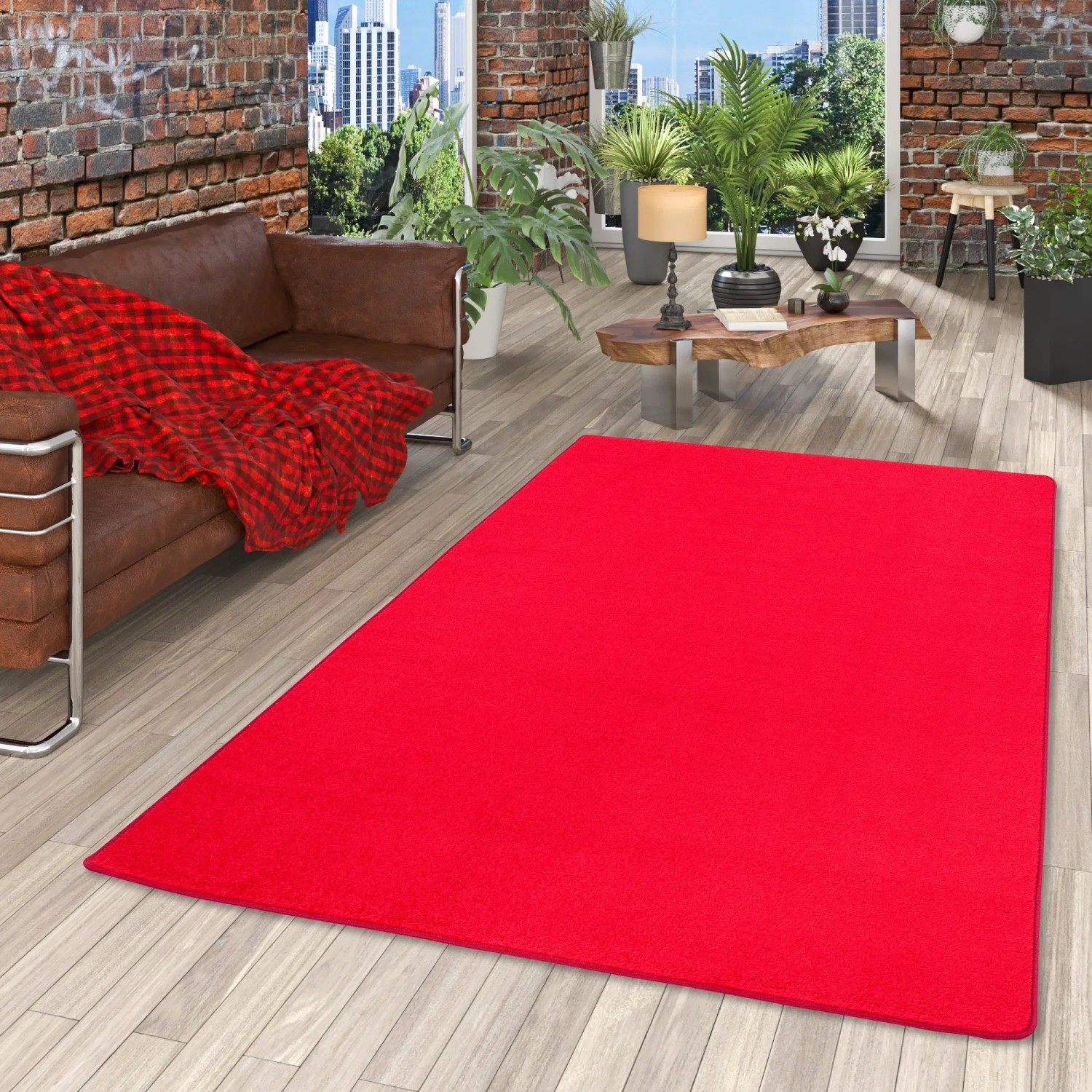 Snapstyle Roter Teppich 100 x 100 cm für Fußbodenheizung Polypropylen kaufen bei OBI
