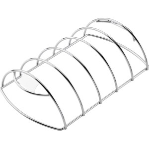 Weber Spare-Rib-Halter aus Edelstahl für platzsparendes Grillen von Rippchen.