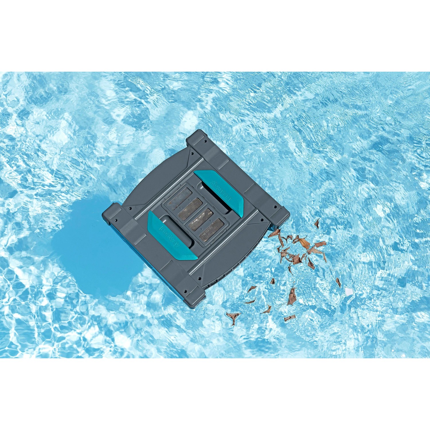 Bestway AquaTronix Pro G300 Poolroboter bei der Reinigung von Poolwasser und -boden.