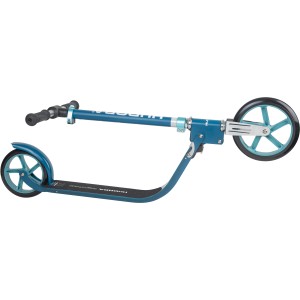 Hudora BigWheel 215 Scooter in Azurblau, zusammengeklappt. Ideal für Spiel & Spaß.