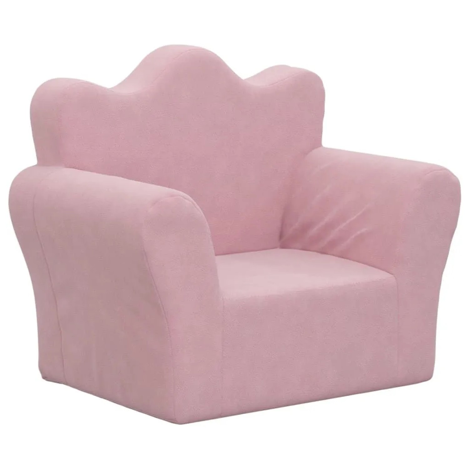 vidaXL Kindersofa Rosa Weich Plüsch 357045