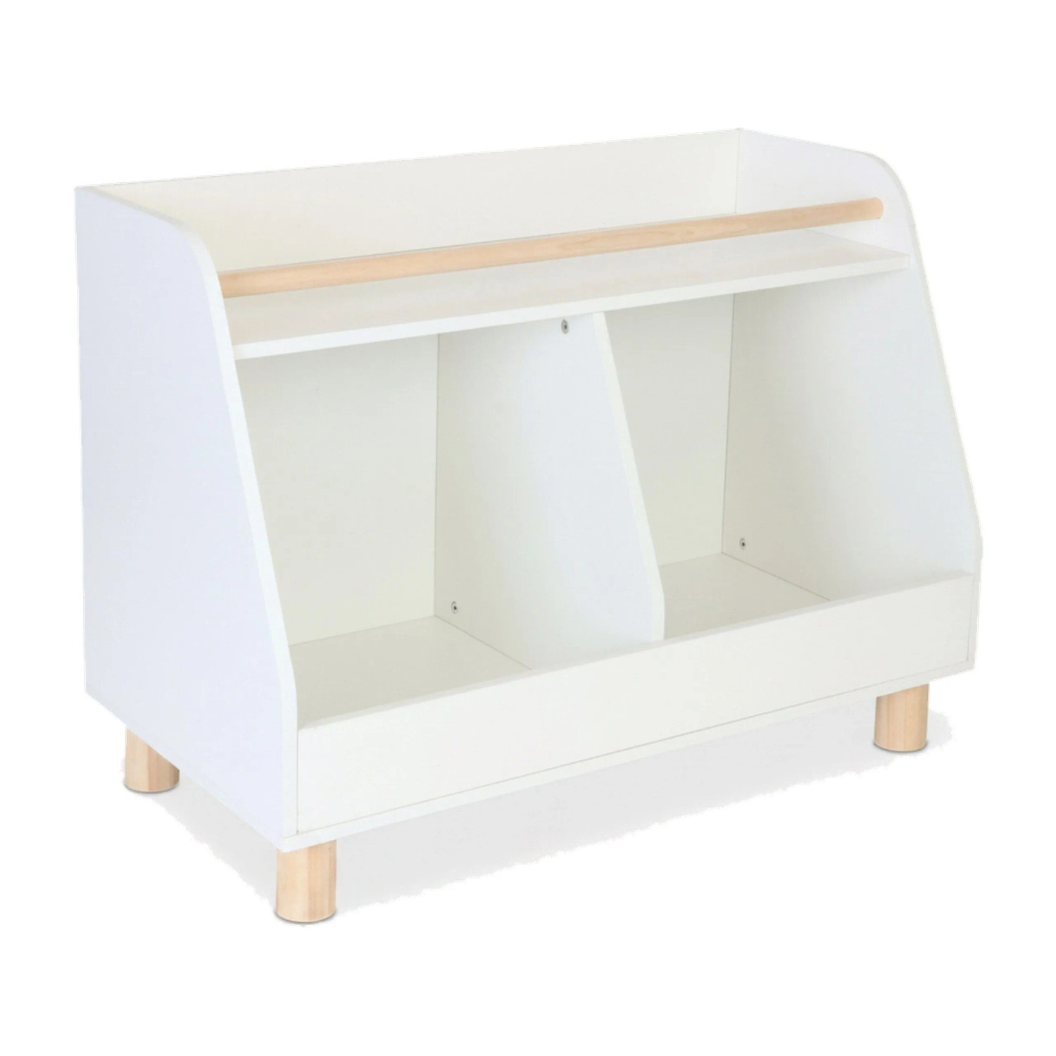 Relaxdays Kinderregal Holzwerkstoff Kiefernholz Mit 2 Fächern 53 Cm X 72 Cm X 38 Cm 20 Kg