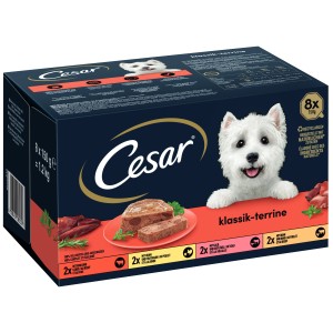 Cesar Hunde-Nassfutter Multipack Klassik-Terrine 8 x 150 g