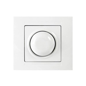 Günsan Moderna Dimmer Schalter, 1000W, Unterputz, weiße Kunststoffabdeckung.