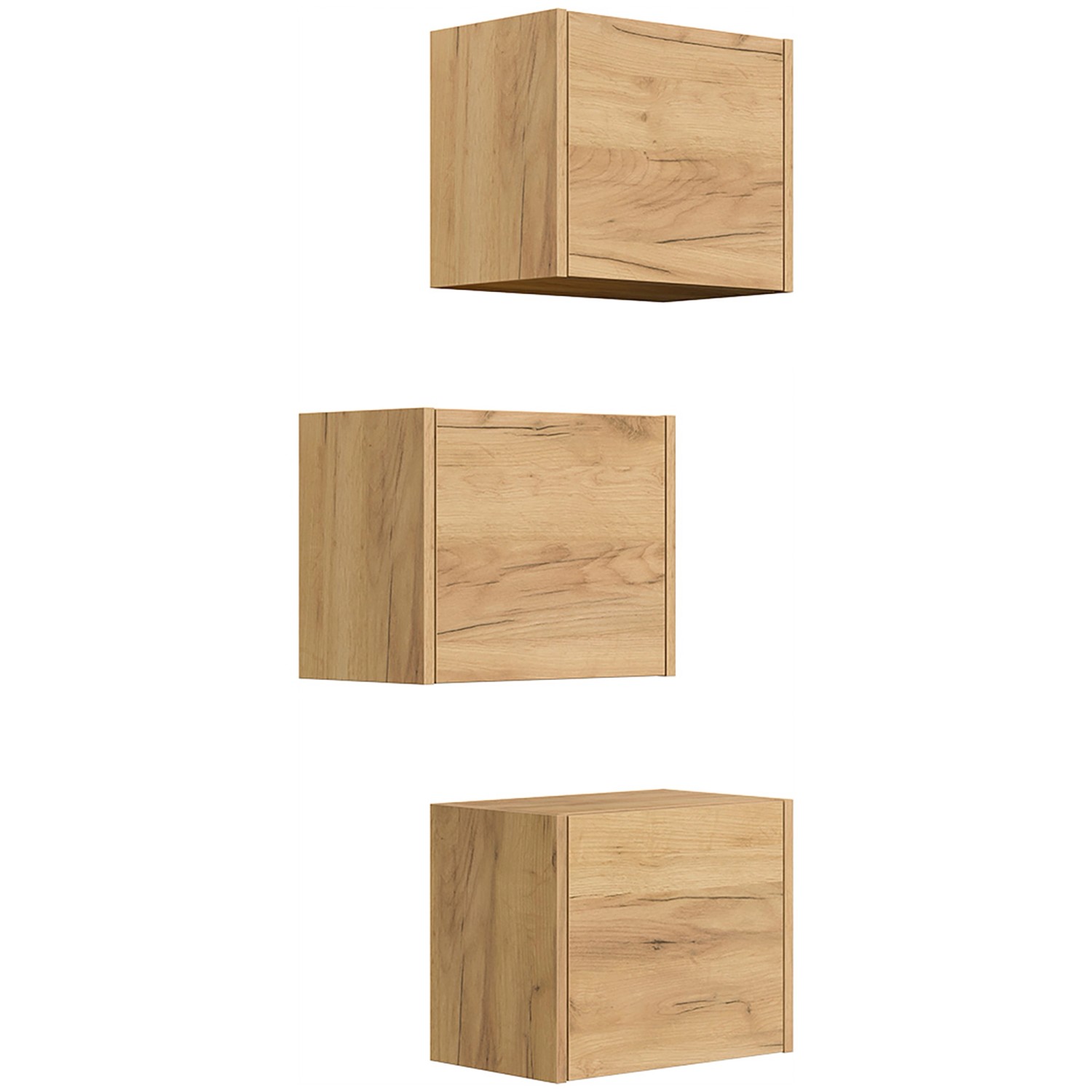 Posseik Badschrank-Set Limes Variable Montage 3-teilig Eiche Gold günstig online kaufen