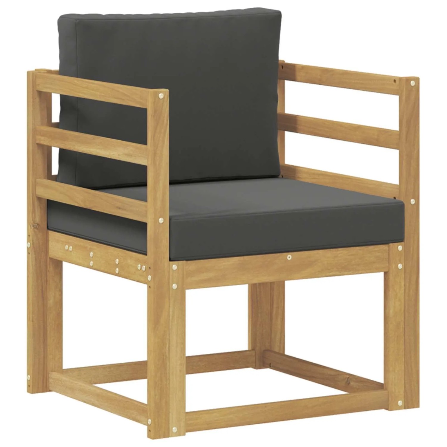 vidaXL 2 Stück Outdoor-Sofagarnitur Polyester Weiß und Anthrazit 3438961