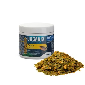 Oase Organix Daily Flakes Fischfutter, 175ml Dose mit Futterflocken