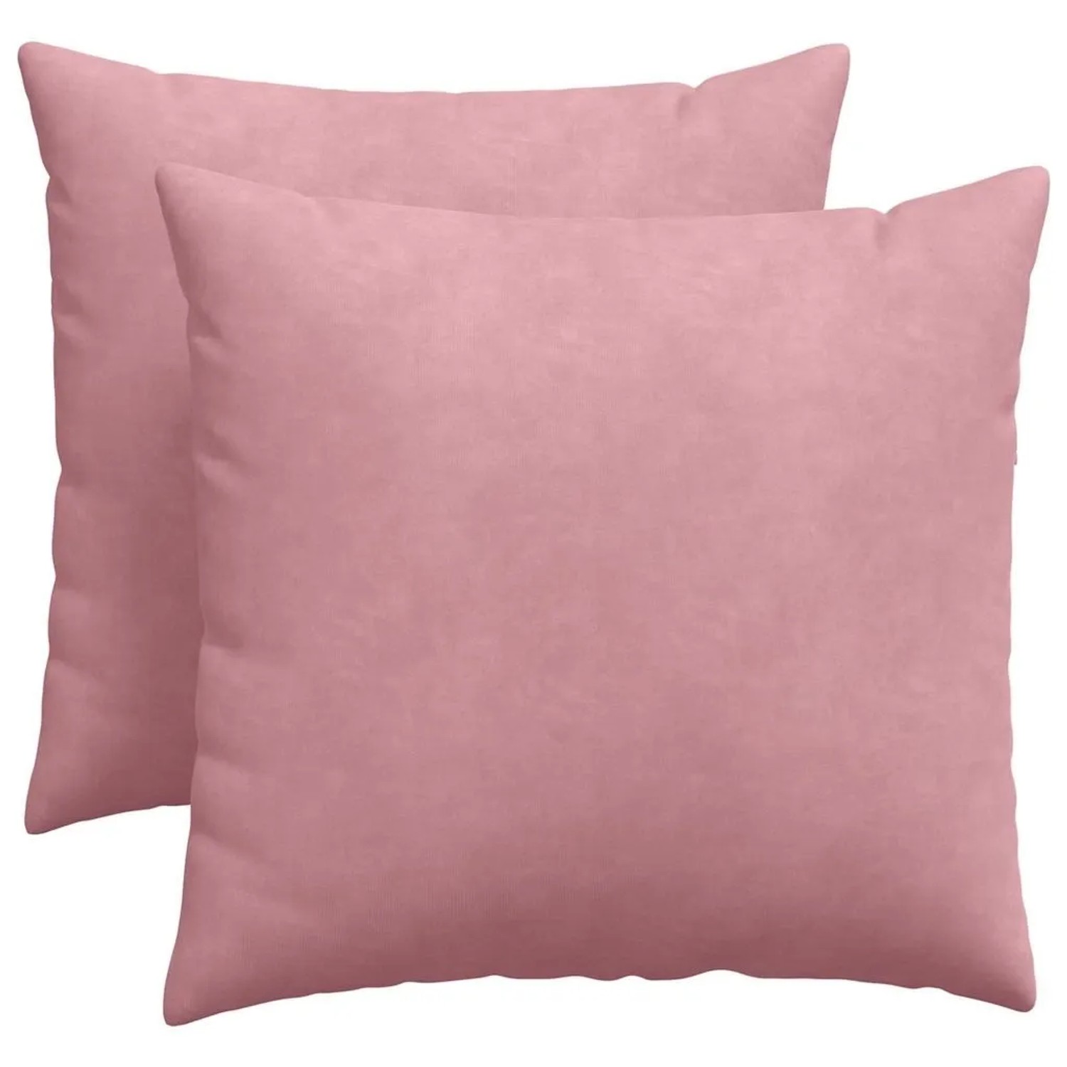 vidaXL Sofakissen 2 Stück Rosa 50 x 50 cm Cordstoff 42013975