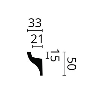 Graue NMC Eckleiste IL3 WALLSTYL für indirekte Beleuchtung, Maße 5x3,3x200cm.