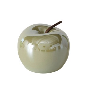 Deko-Apfel Perly, mehrfarbig, Ø 8cm, aus Porzellan mit Perleffekt. Dekorative Figur für Ihr Zuhause.