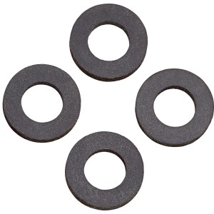 4er-Set Quetschdichtungen, 3x10x18 mm, aus Gummi für flüssigkeitsdichte Rohrverbindungen.