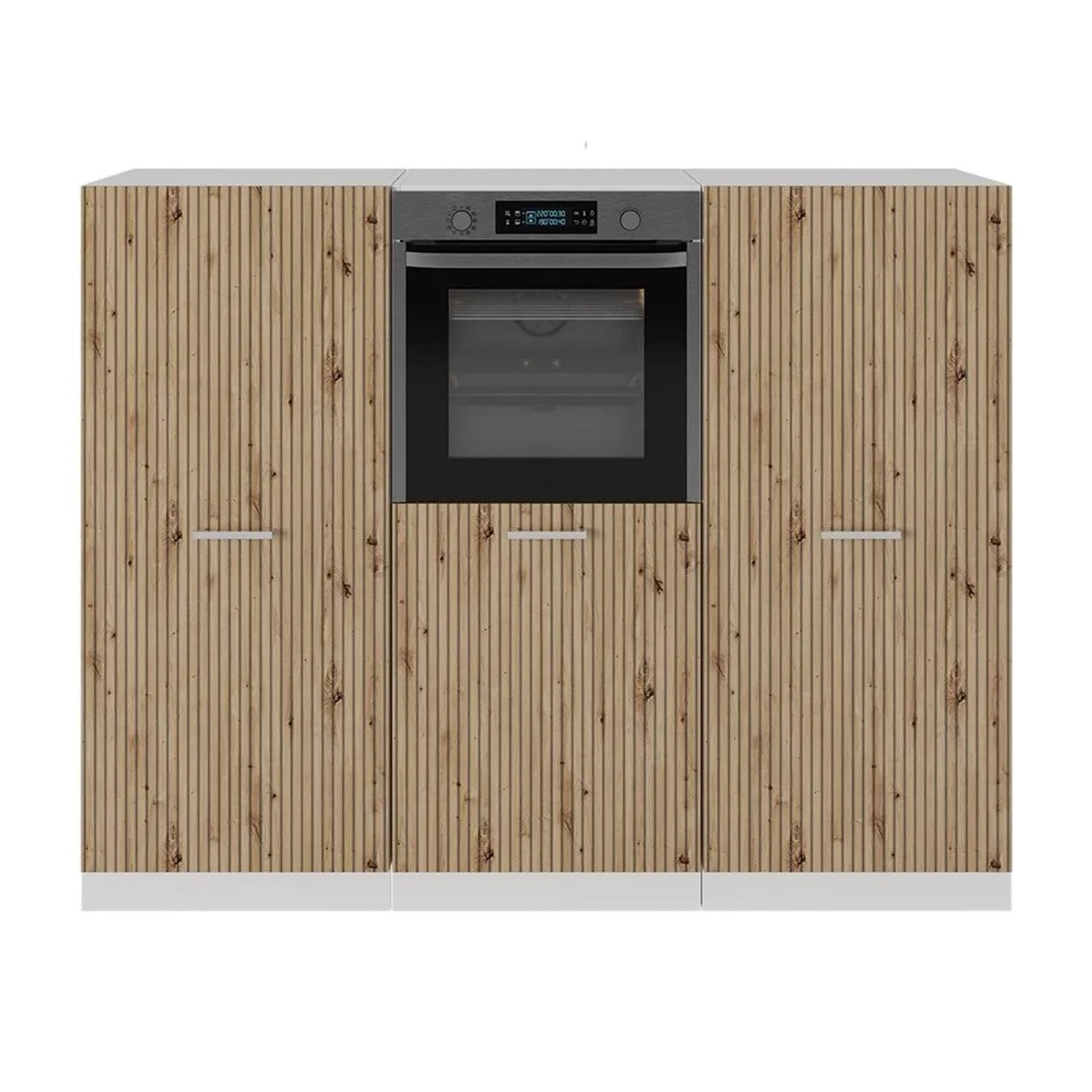 Vicco R-Line Küchenblock Artisan Eiche Weiß 180 cm ohne Arbeitsplatte ohne E-Geräte