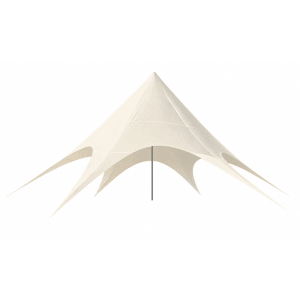 DELUKE Sternzelt TILDA 12 M Kunststoff Creme Sonnensegel XXL Gartenzelt Eventzelt Gartenpavillon