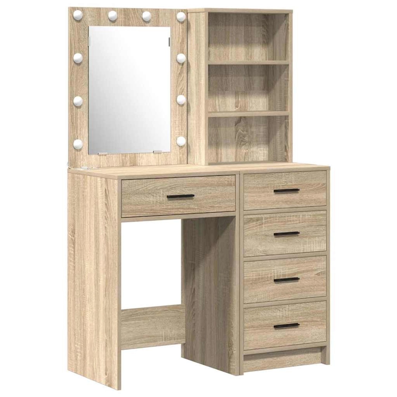 vidaXL Schminktisch 2-Tlg Braun 50 x 41 x 135 cm Holzwerkstoff 3334202 günstig online kaufen