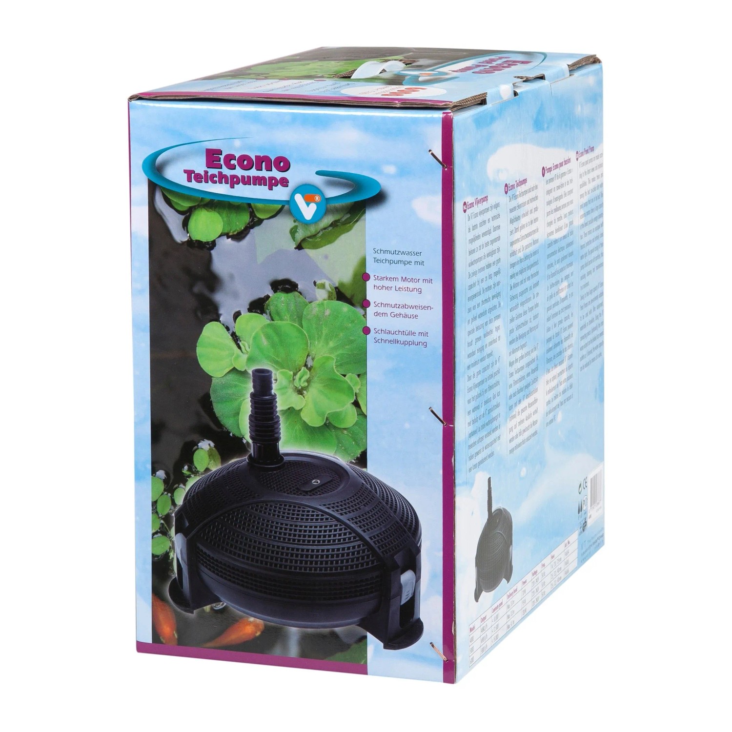 Velda Pond Pump 2000,/h Teichpumpe 26 Watt, Schmutzwasserpumpe für Teiche