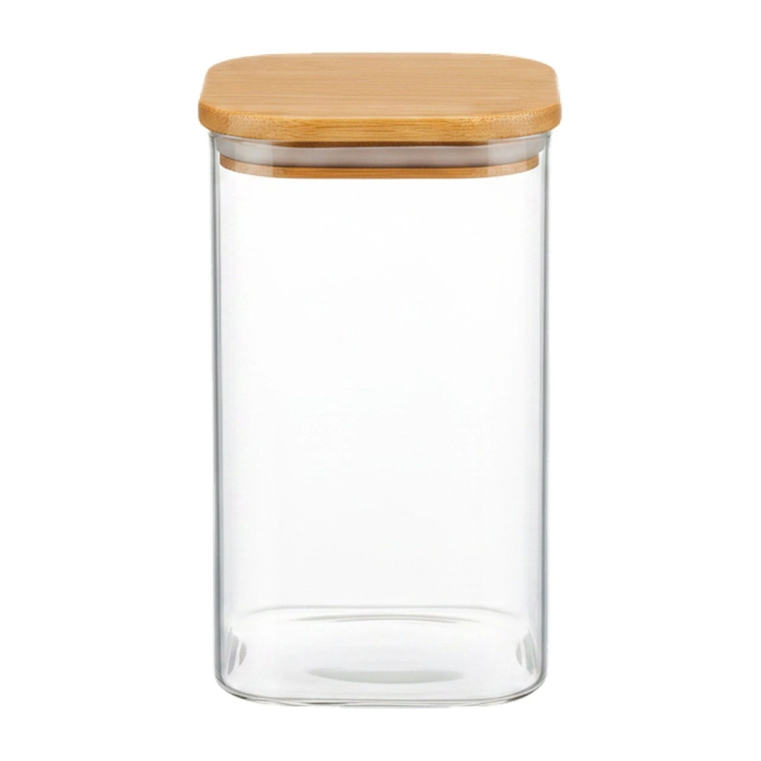 Relaxdays Vorratsgläser 3er Set Borosilikatglas Transparent Luftdicht 17,5 cm x 10 cm x 10 cm 1200 ml