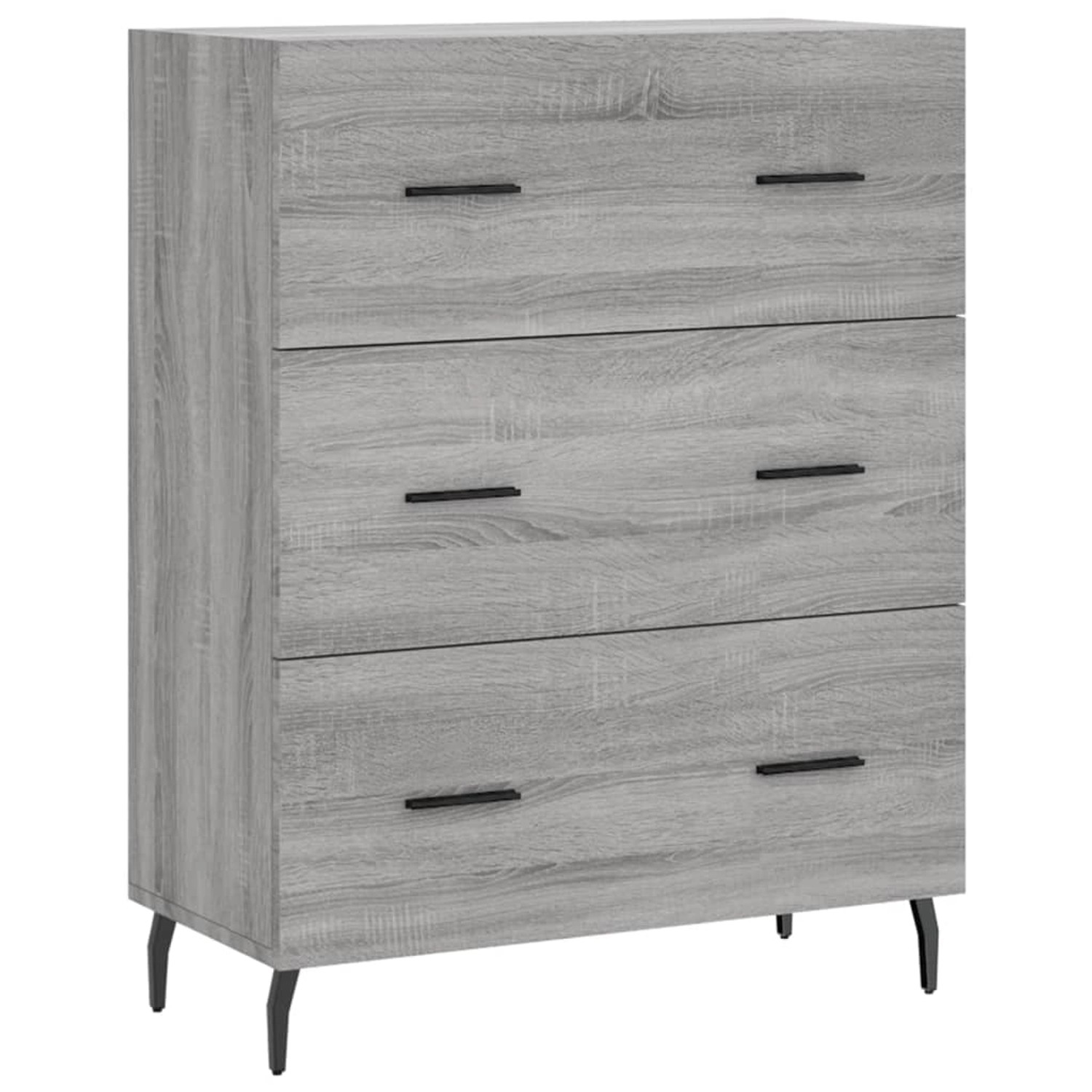 vidaXL Sideboard Grau Sonoma 69,5x34x90 cm Holzwerkstoff 827874 günstig online kaufen