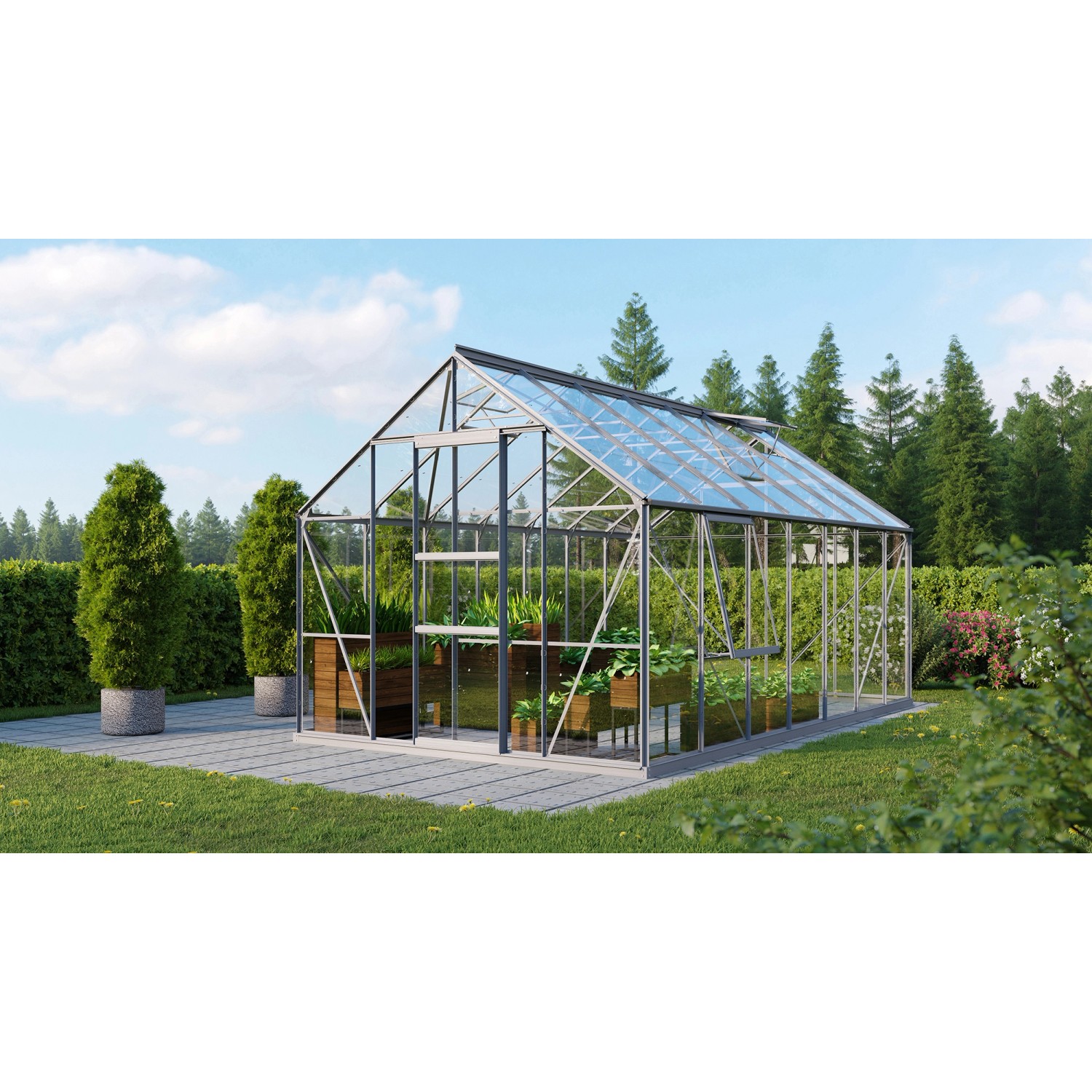 Vitavia Gewächshaus Meridian 1 11500 ESG 3mm Alu günstig online kaufen