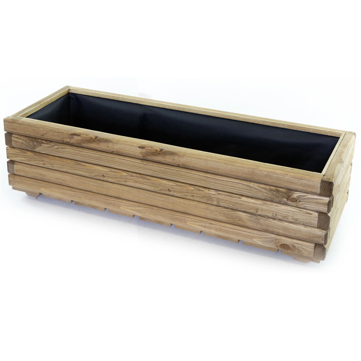 HolzFee Pflanzkasten Akzent 30-120 H Kiefer Hell 118 x 40 x 30 cm