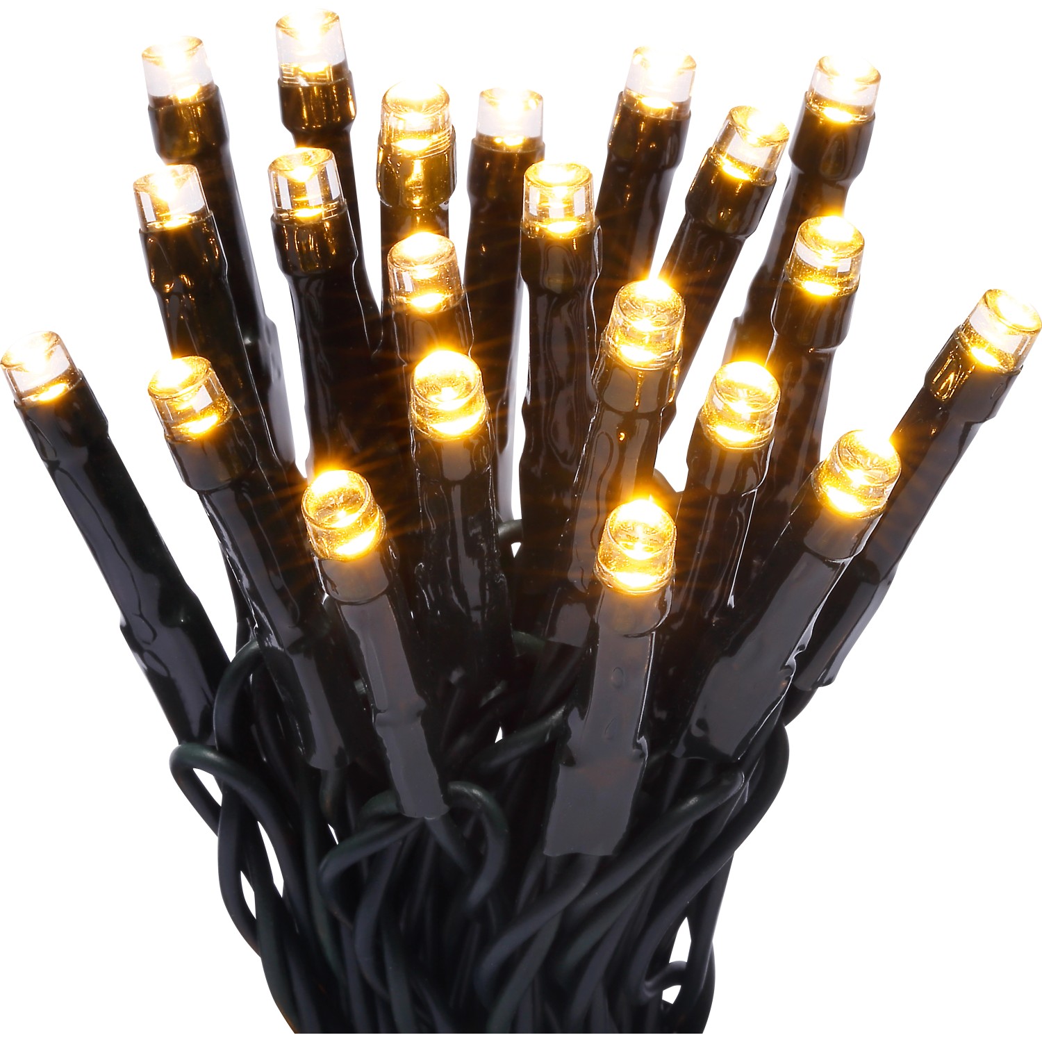 LED-Lichterkette 80 LEDs Warmweiß Grünes Kabel 8,92 m