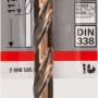 Bosch Metallbohrer Pro HSS-Co, 8mm, für Stahl, Edelstahl, Grauguss. Zweispiralig, hitzebeständig.