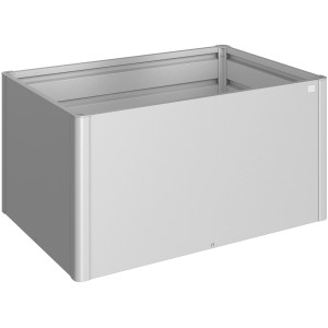 Biohort Hochbeet, Größe 1,5 m x 1 m, Silber-Metallic. Metall-Hochbeet für Garten und Pflanzen.