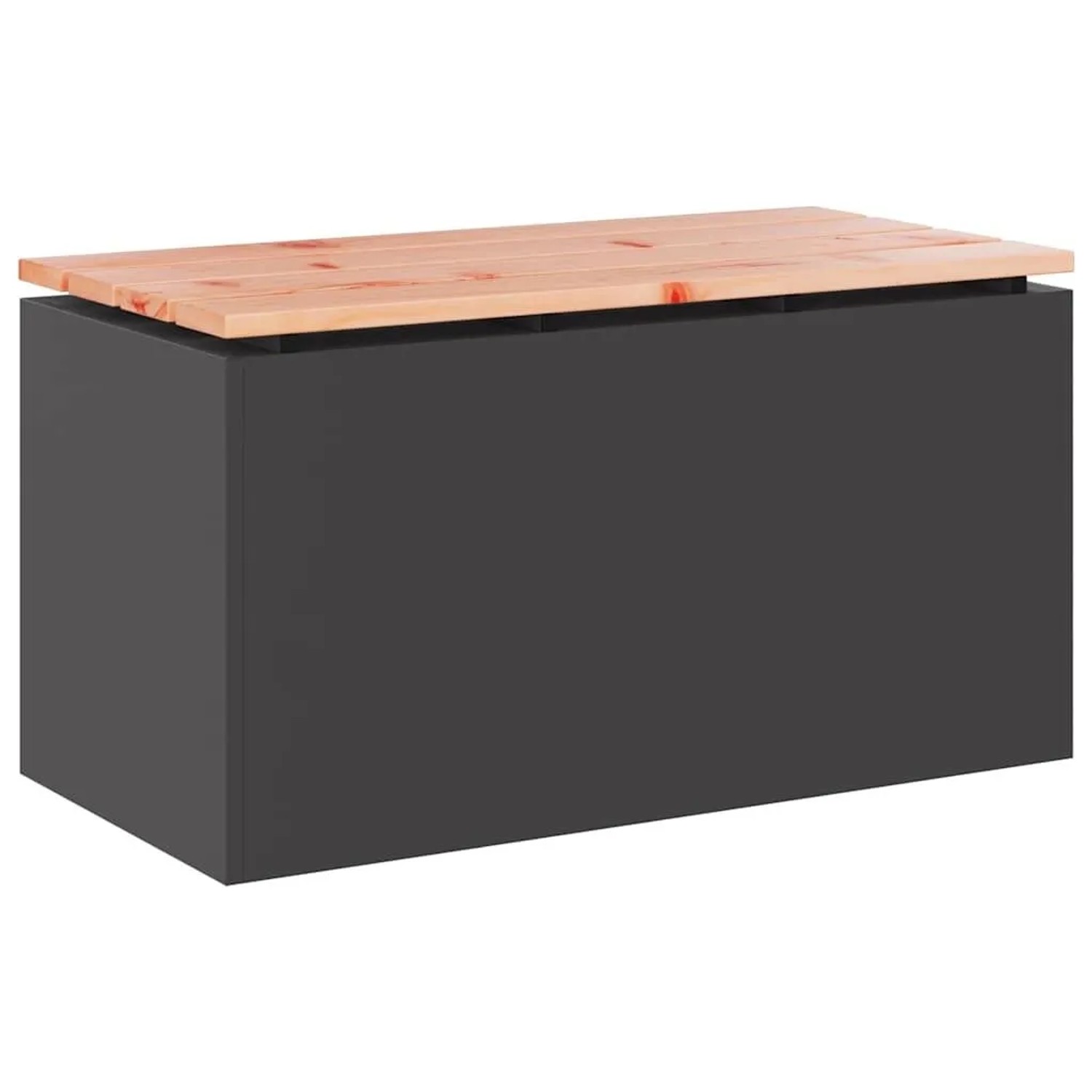 vidaXL Gartenbank Schwarz 80 x 40 x 43 cm 874898 günstig online kaufen